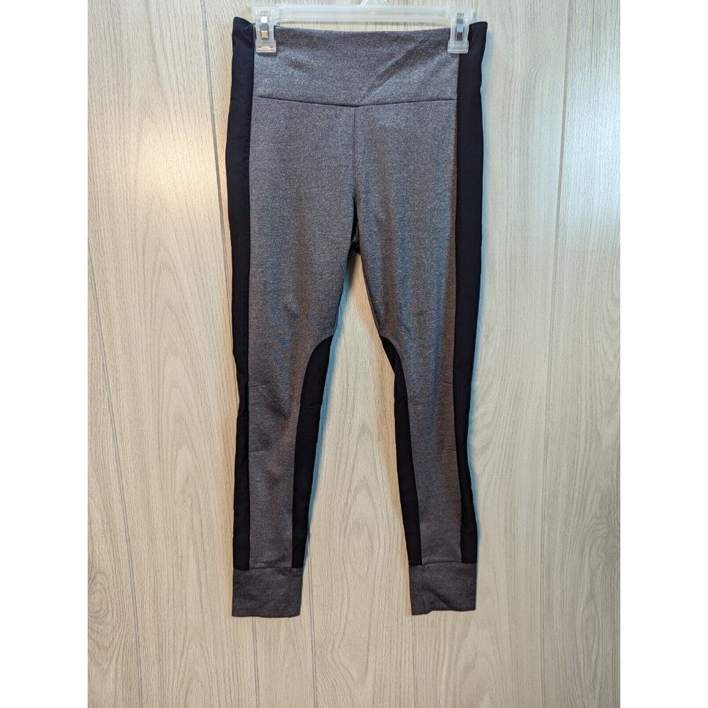 Athleta Essex Hybrid Leggings Joggers Pants Black Heather Gray Size small